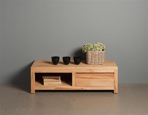 Trendy TV-Meubel 120cm Teak lade - open vak
