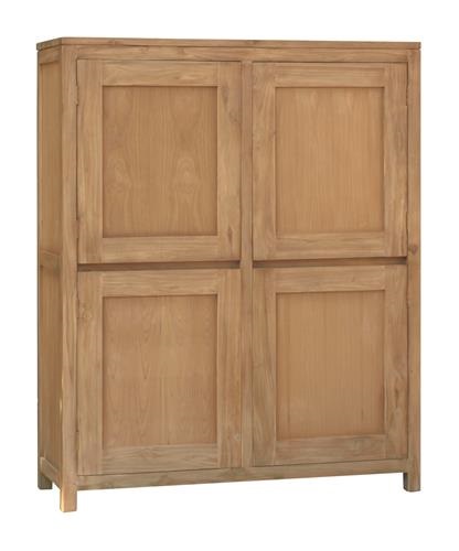 Teakhouten dichte kast Corona