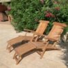 Teak Deckchair VIP set van 2