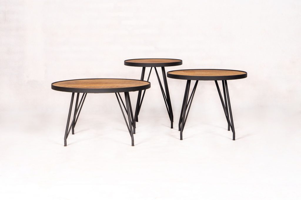 Nieuwe collectie Teakhouten Industriële salontafels 2020 – 2021