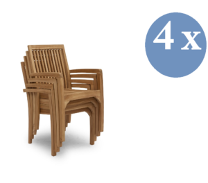 q7w2e9r4t1z.online Tuin Stapelstoel Penang set van 4
