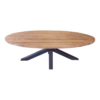 Ovale Teak Tuintafel Robuust 240 * 120 cm