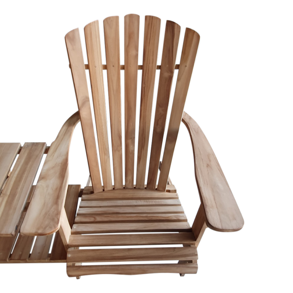 Bearchair Tuinbank Teak met Tafeltje los te koppelen