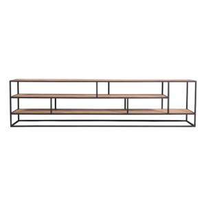 Banjar TV Meubel Metal Teak Open 200cm