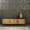 Felino Teak TV meubel 3 deurs 160cm