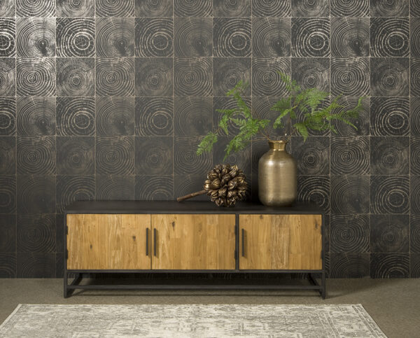 Felino Teak TV meubel 3 deurs 160cm
