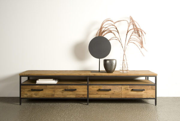 Livorno Teak tv meubel 4 lades 200cm