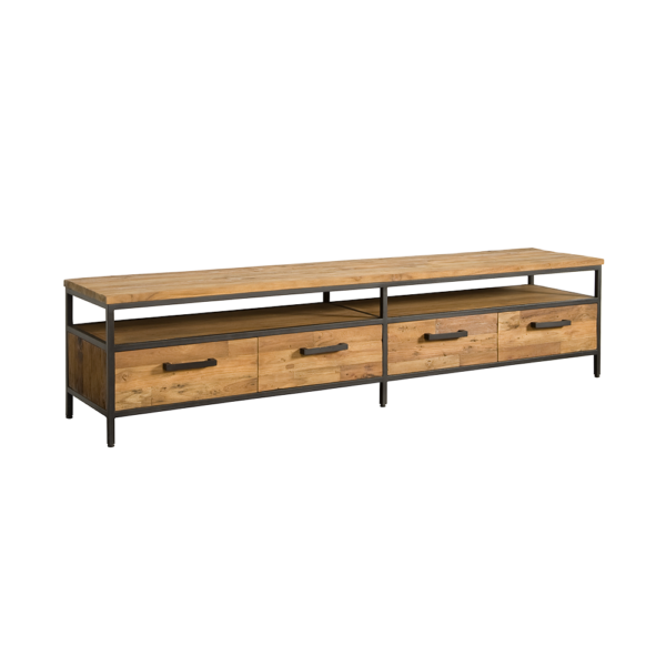 Livorno Teak tv meubel 4 lades 200cm