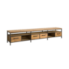 Livorno Teak tv meubel 4 lades 240cm