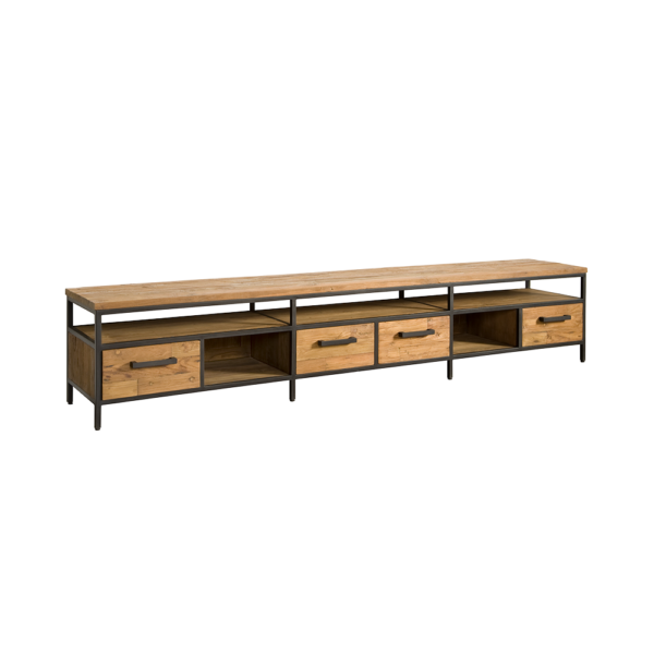 Livorno Teak tv meubel 4 lades 240cm