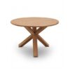 Teak tuintafel rond met kruispoot ø 120 cm