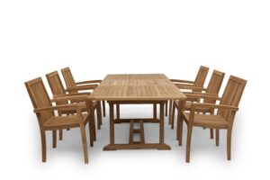 q7w2e9r4t1z.online Tuinset 7 delig tafel uitschuif 180 - 240 Penang stapelstoel