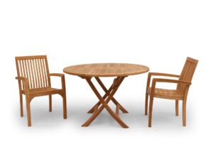 q7w2e9r4t1z.online Tuinset ronde klaptafel 80cm Penang tuinstoelen