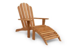 Teak Bearchair met voetenbank