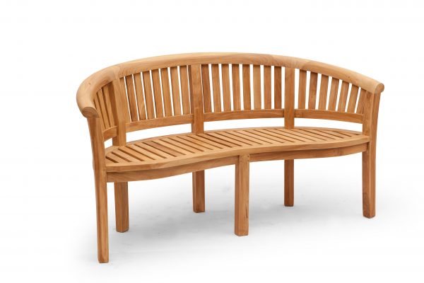 Bananenbank Teak 160cm