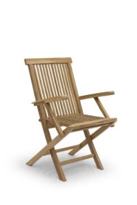 Aru Teak Tuin Klapstoel met Armleuning