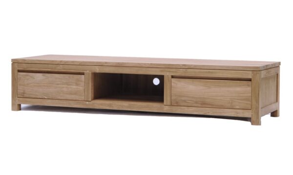Corona TV-Meubel 180cm Teak twee lades - open vak