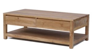 Teak salontafel Corona 4 lades