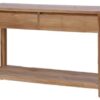 Teak side table Corona 2 lades