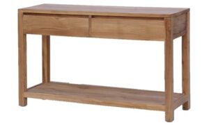 Teak side table Corona 2 lades