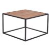 Metal teak bijzettafel Banjar 55 cm