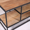 Metal teak tv meubel Banjar open 200 cm