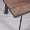 Metal teak eetkamertafel Banjar 225 cm