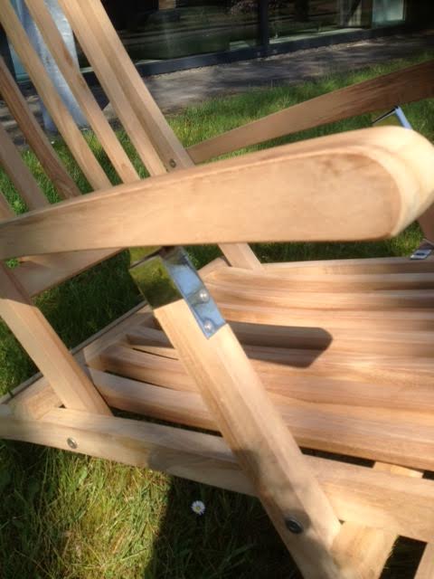 Teak Deckchair Oxford set van 2