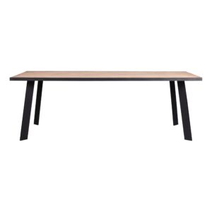 Metal teak eetkamertafel Banjar 200 cm