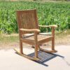 Teak tuin schommelstoel