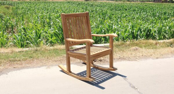 Teak tuin schommelstoel