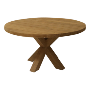 Teak tuintafel massief blad 140 cm