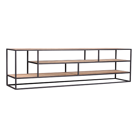 Banjar TV Meubel Metal Teak Open 180cm