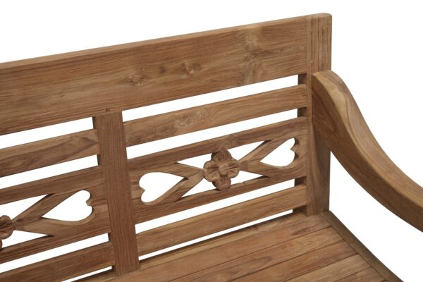 Teak Stationsbank 190cm