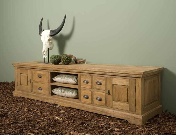 Teak Bologna TV meubel 220cm