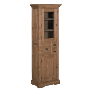 Teak Bologna vitrinekast 66cm