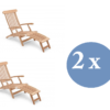 Teak Deckchair Oxford set van 2