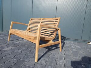 Malakka Teak Loungebank 2 zits