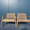 Malakka Teak Loungefauteuil Set van 2