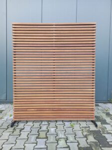 teak tuinscherm