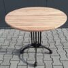 Teak Bistro Tuinset Ø 80cm klapstoel Bali met armleuning