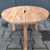 teak bijzettafel