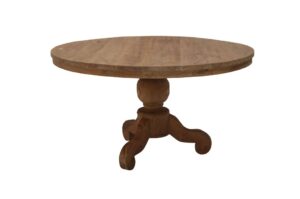 Ronde Teaktafel Dengkleh 120cm bolpoot