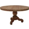 Ronde Teaktafel Dengkleh 120cm bolpoot