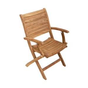 Bologna Teak klapstoel met armleuning