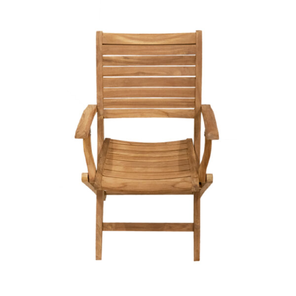 Bologna Teak klapstoel met armleuning