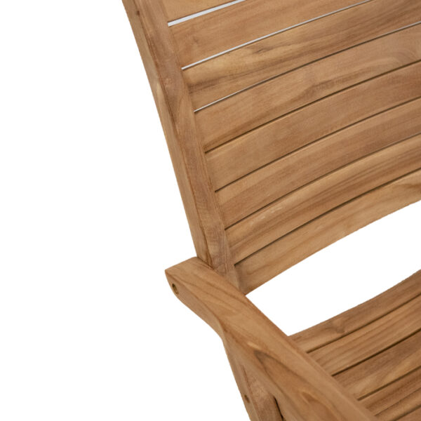 Bologna Teak klapstoel met armleuning
