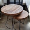 Balloe Teak bijzettafel set van 2