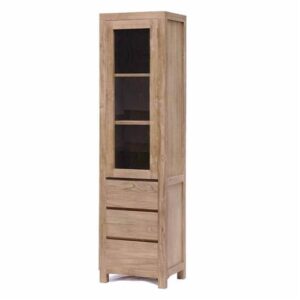 Teak vitrinekast Corona 50cm