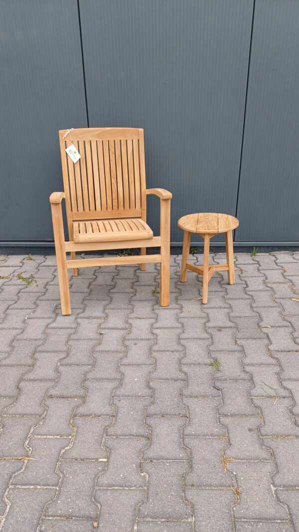 Teakhouten Tuintafeltje - krukje Nusa ⌀ 35 cm